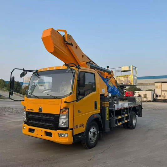 Used Foton 36M TELESCOPIC BOOM Aerial Work Platform Truck for Sale side view