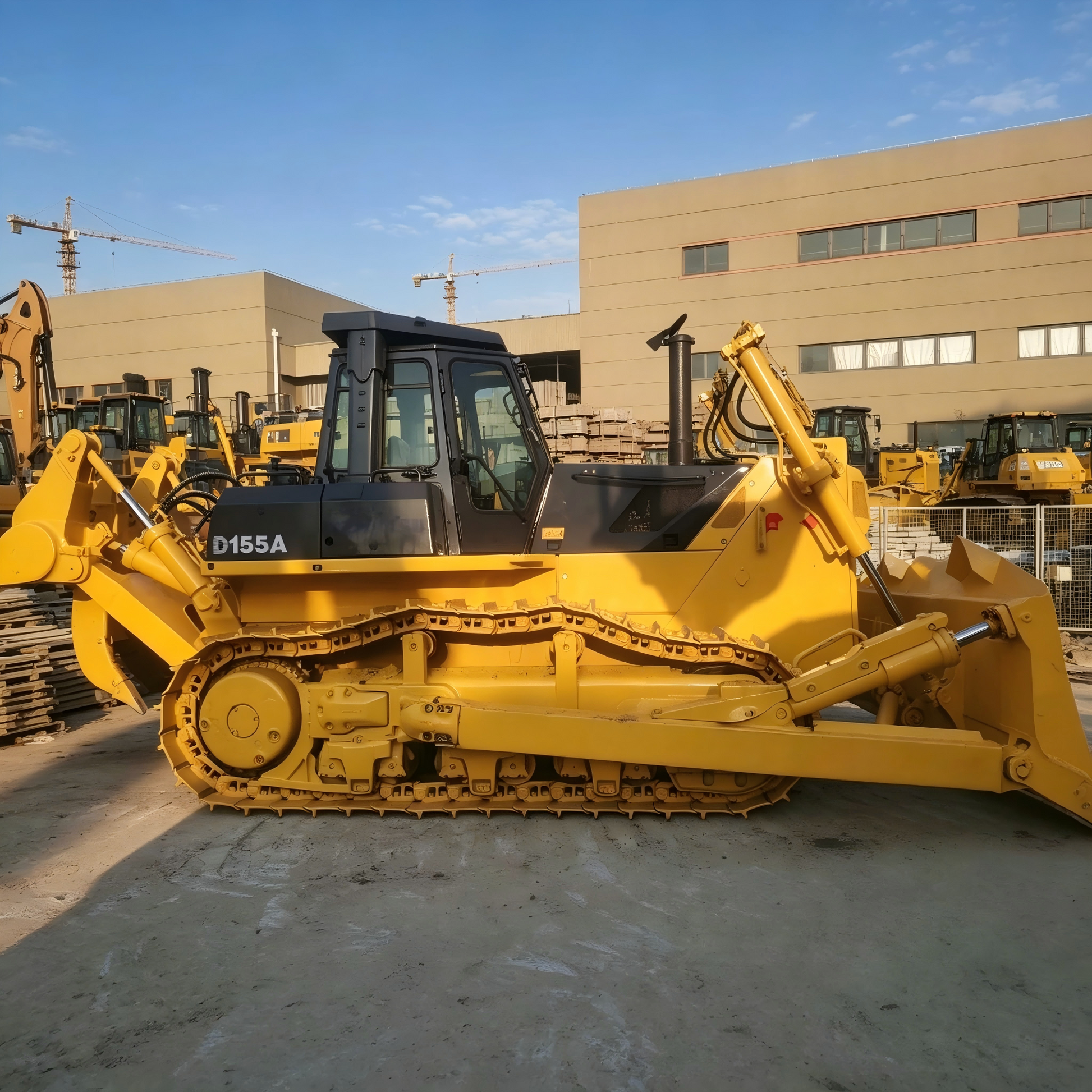 Used Komatsu D155A Bulldozer for Sale side view
