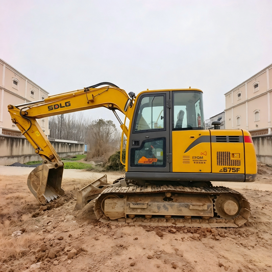 Used Sdlg E675F Excavator for Sale side view