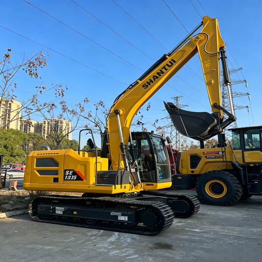 Used Shantui SE135 Excavator for Sale side view