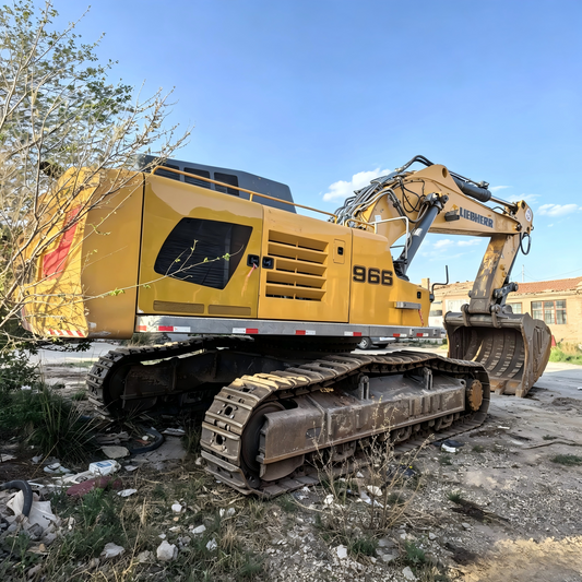 Used Liebherr R966 crawler excavator real inventory view 1