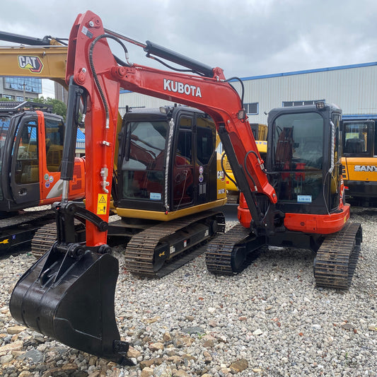 Used Kubota U55-4 crawler excavator real inventory view 1