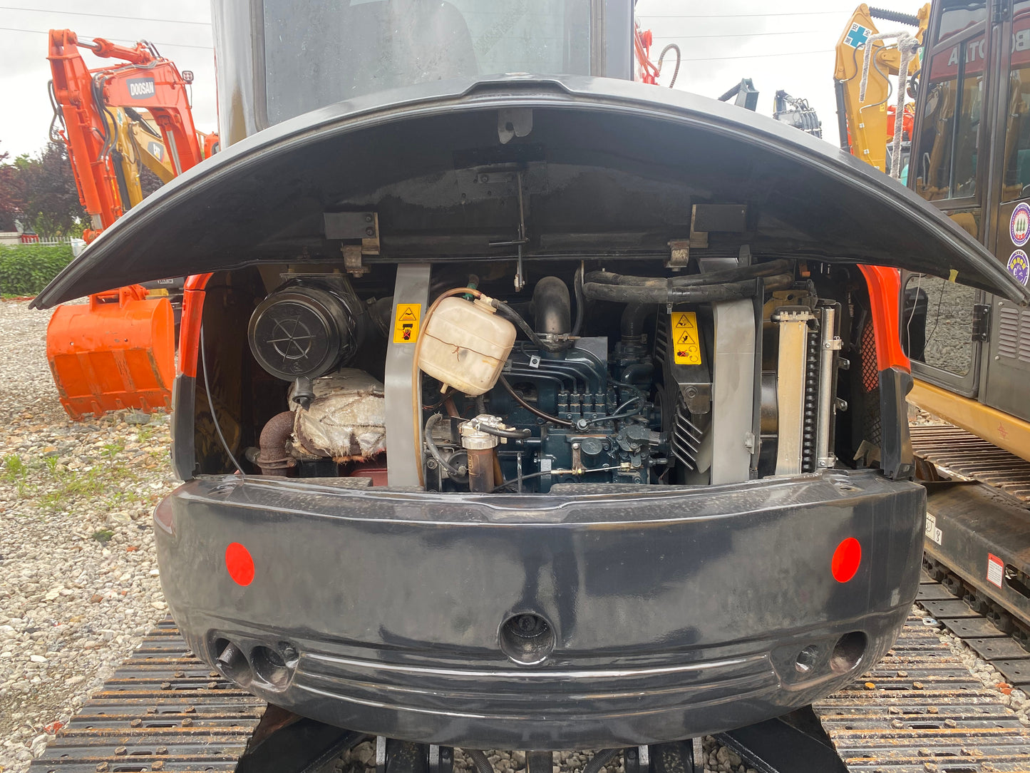 Used Kubota U55-4 crawler excavator real inventory view 7
