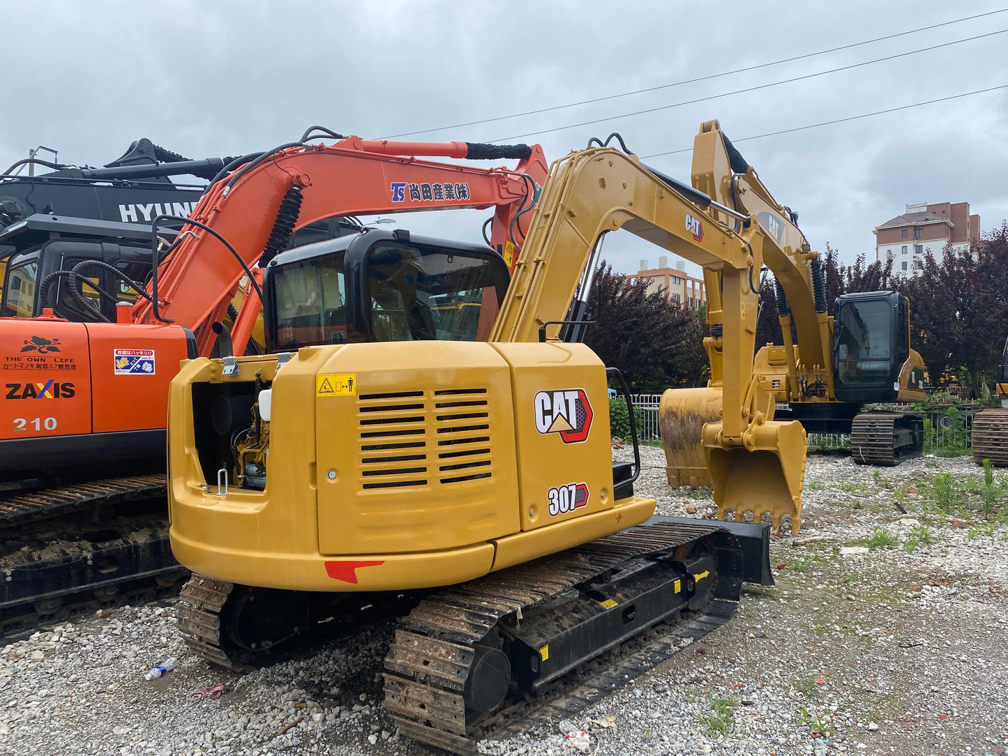 Used CAT 307 crawler excavator real inventory view 3