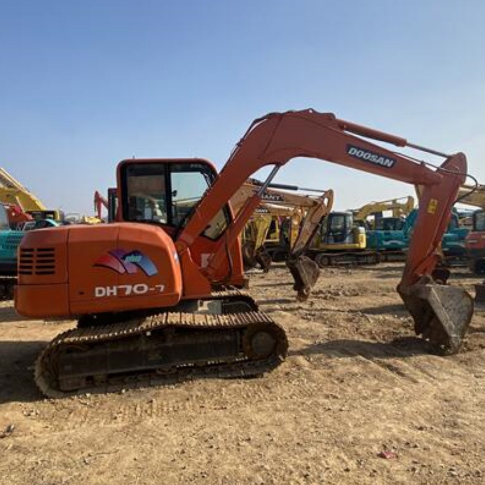 Used Doosan DH70-7 Excavator for Sale side view
