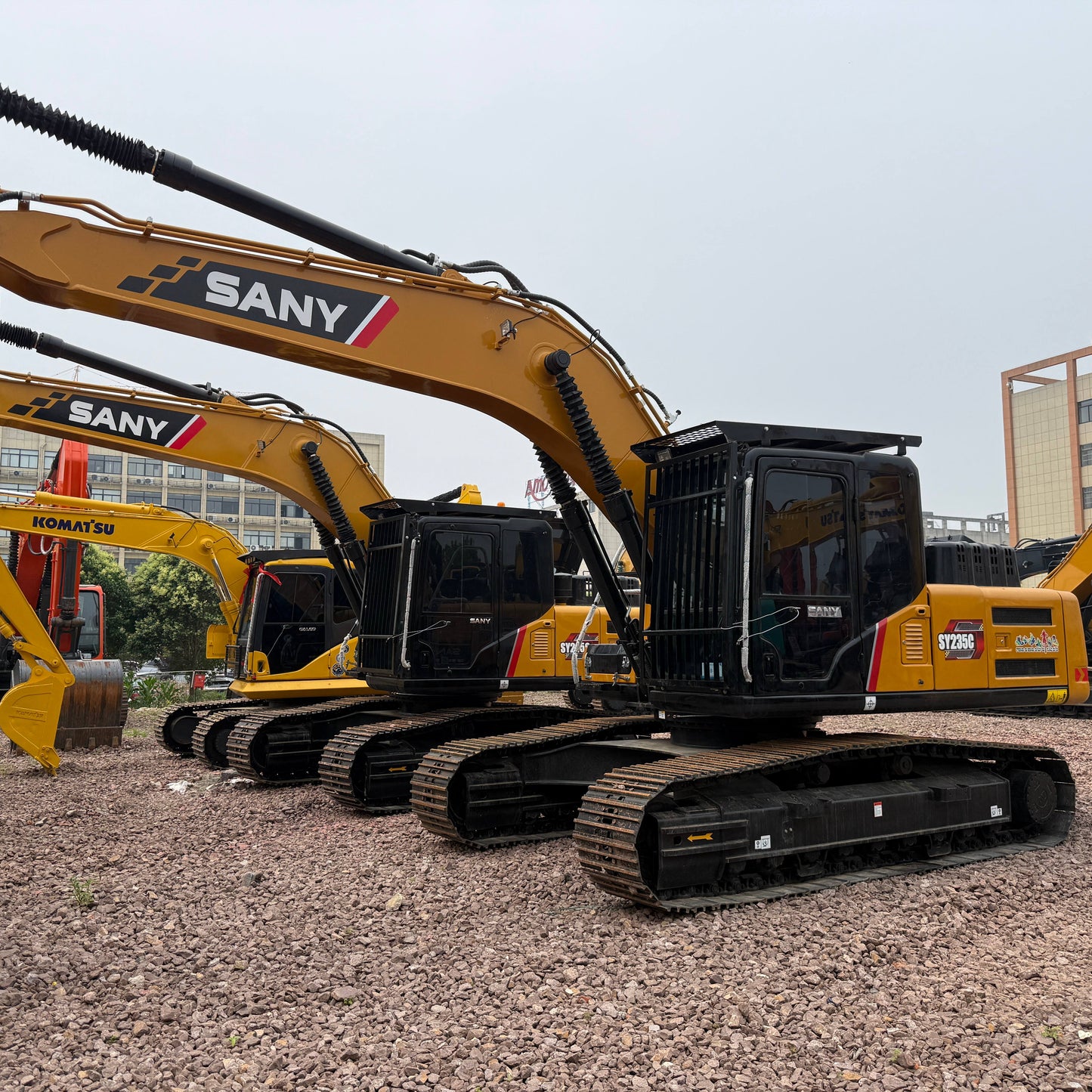 Used SANY SY235C crawler excavator real inventory view 2