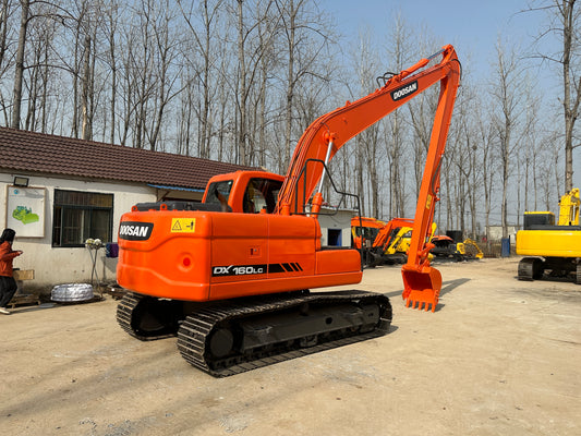 Used Doosan DX160LC Excavator for Sale rear side view