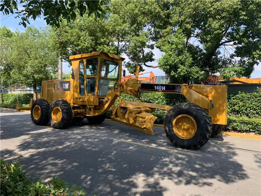 Used Caterpillar 140H Motor Grader for Sale rear side view