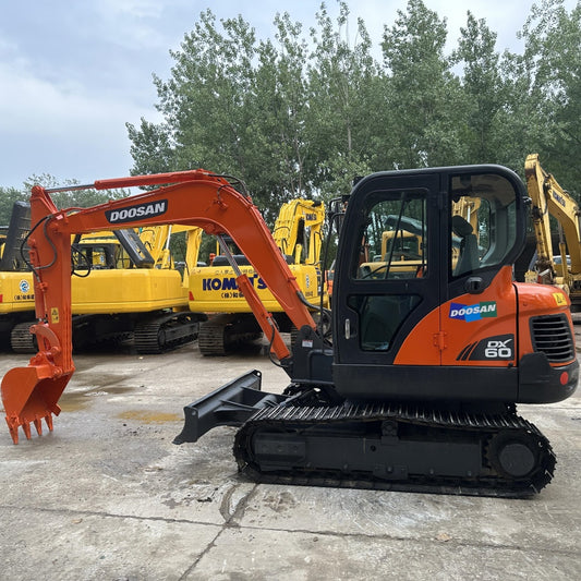 Used Doosan DX60 Excavator for Sale side view