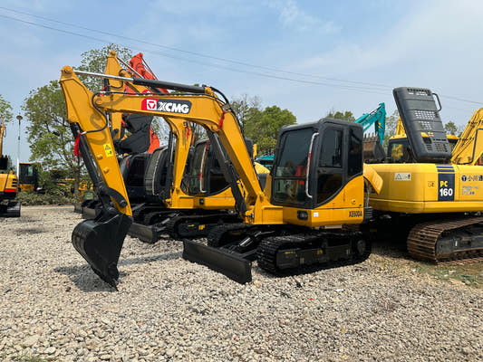 Used XCMG XE60DA Excavator for Sale rear side view