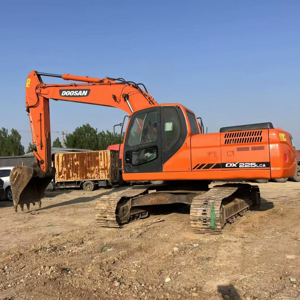 Used Doosan DX225NLCA Excavator for Sale side view