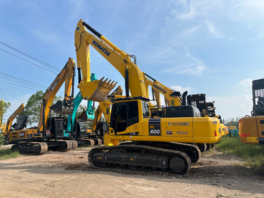 Used Komatsu PC400-8 Excavator for Sale rear side view