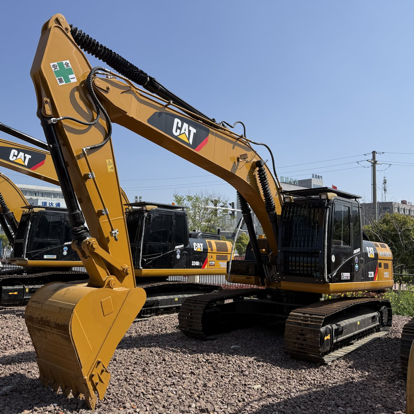Used Caterpillar 323D Excavator for Sale side view