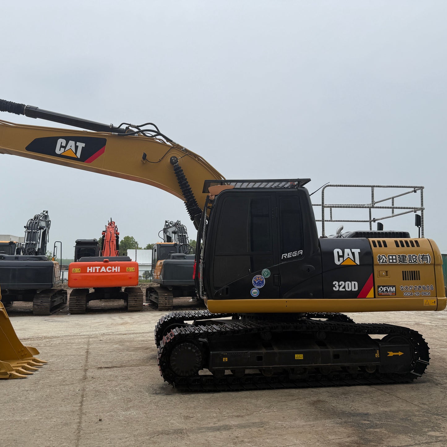 Used Caterpillar 320D Excavator for Sale front working view for sale