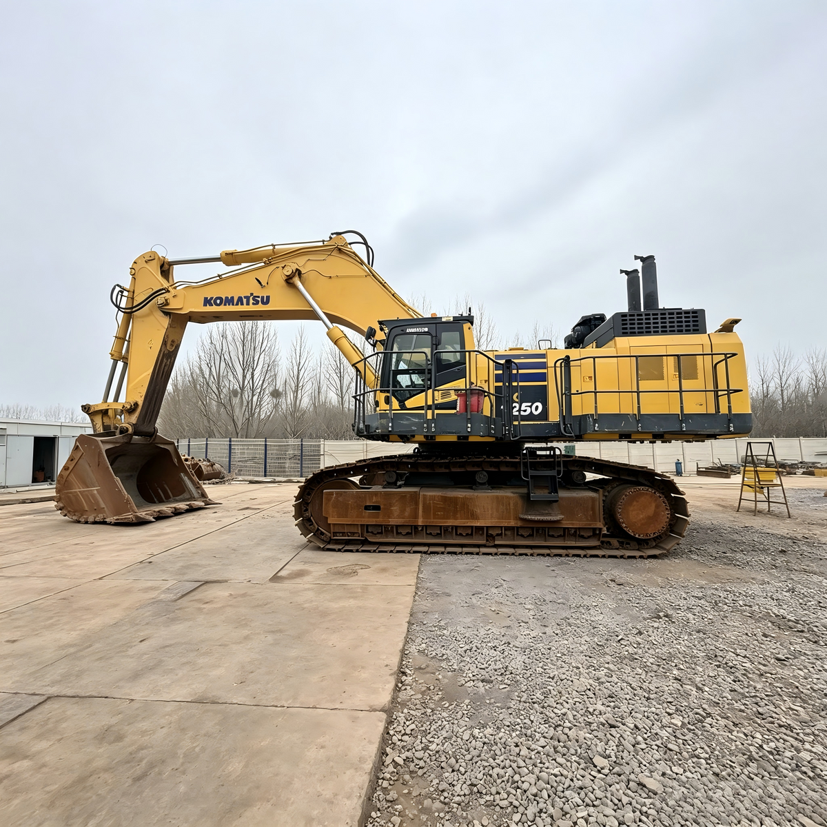 Used Komatsu PC1250 crawler excavator real inventory view 1