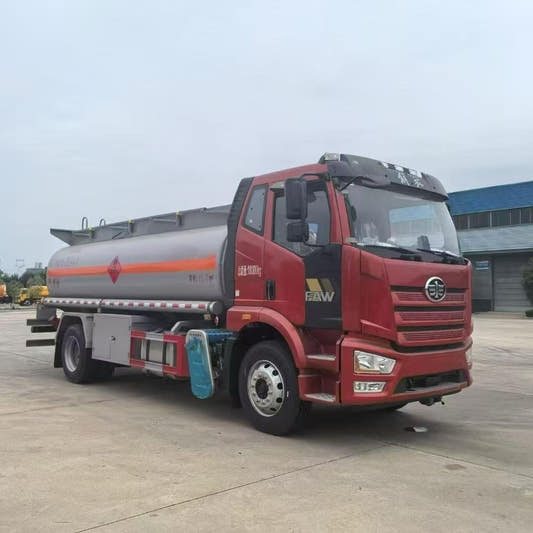 Used FAW 240HP Fuel Tanker Truck for Sale side view