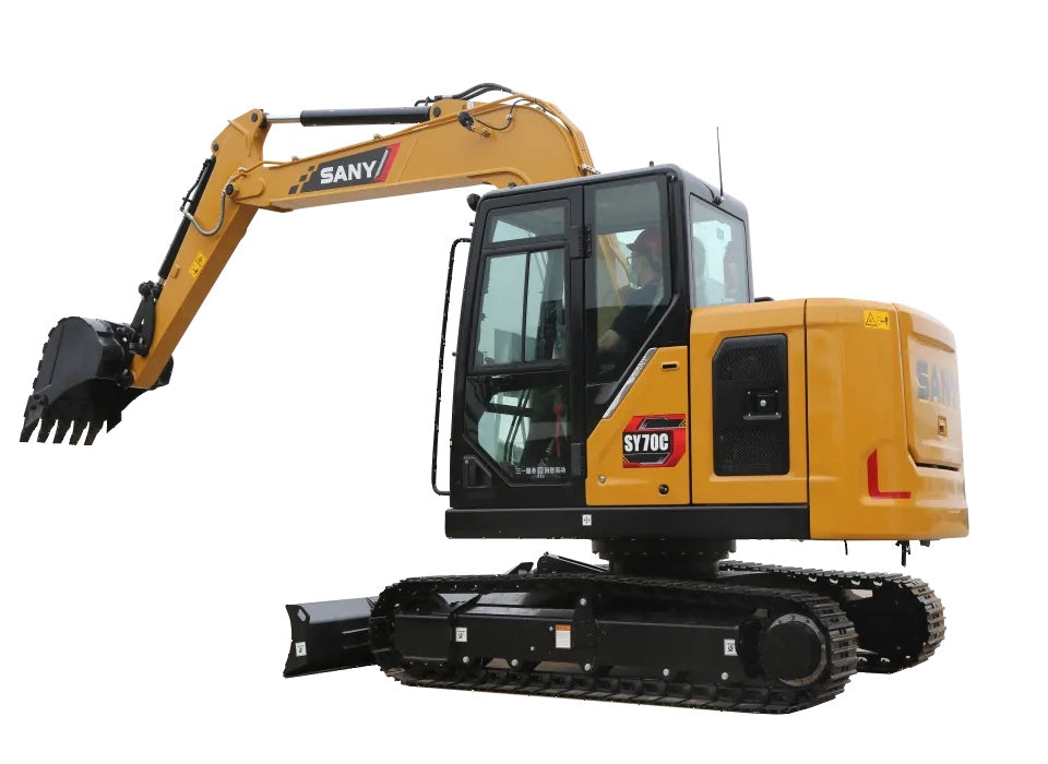 New Sany SY70C Excavator for Sale detail view