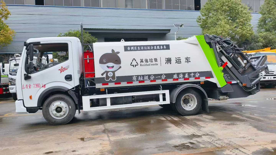 Camión compactador de basura Dongfeng 143HP usado en venta | Precio Dongfeng 143HP foto de detalle 6