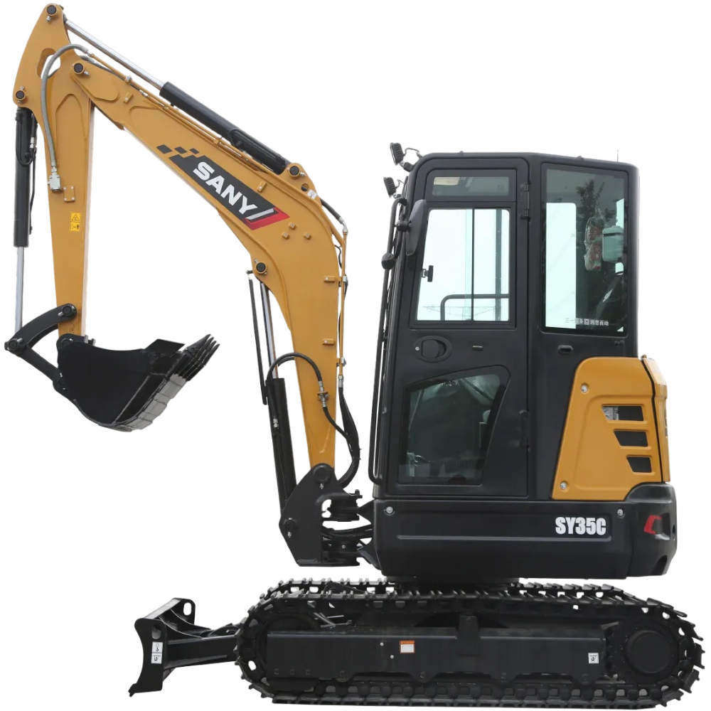 New Sany SY35C Excavator for Sale side view