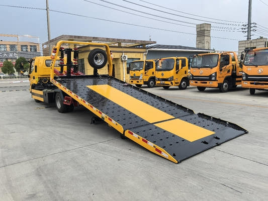 Used JAC 130HP Road Wrecker Truck for Sale rear side view
