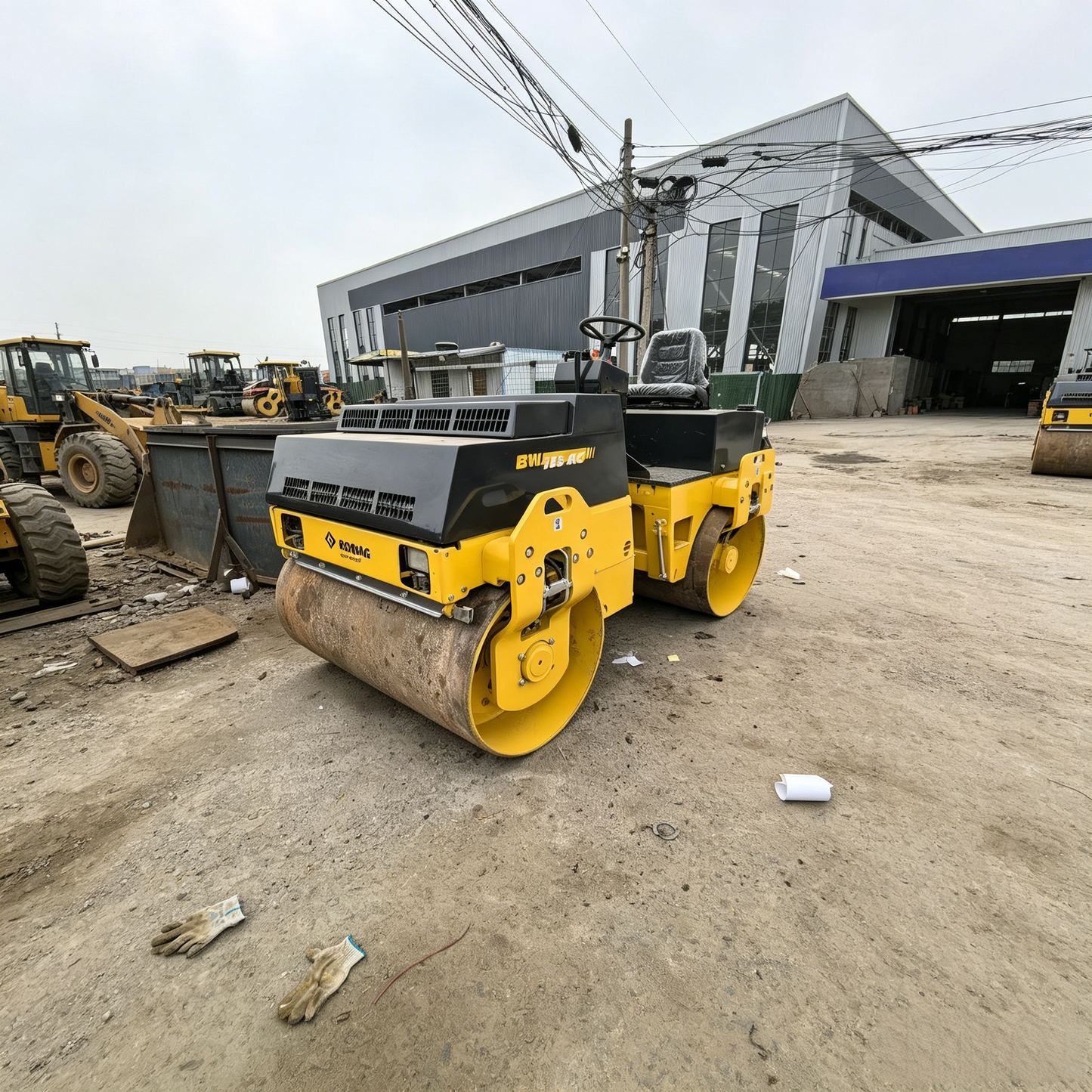 Used Bomag BW138 Road Roller for Sale side view