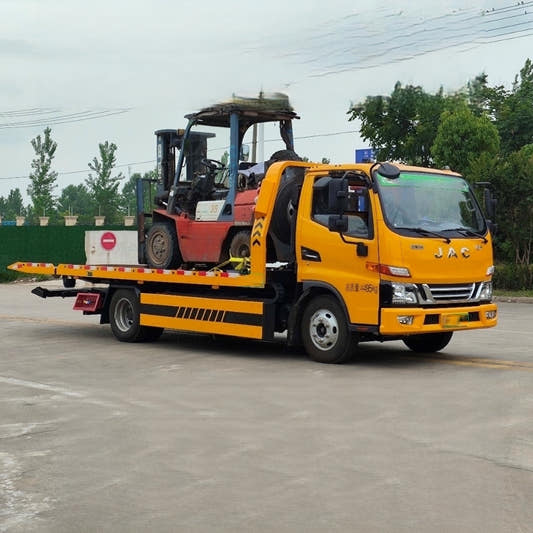Used JAC 130HP Road Wrecker Truck for Sale side view