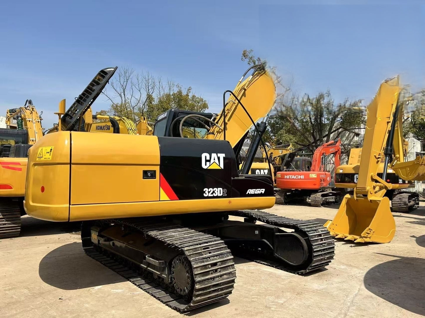 Used CAT 323D2 crawler excavator real inventory view 4