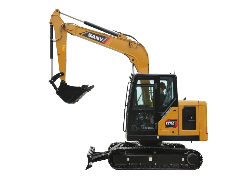 New Sany SY70C Excavator for Sale detail view