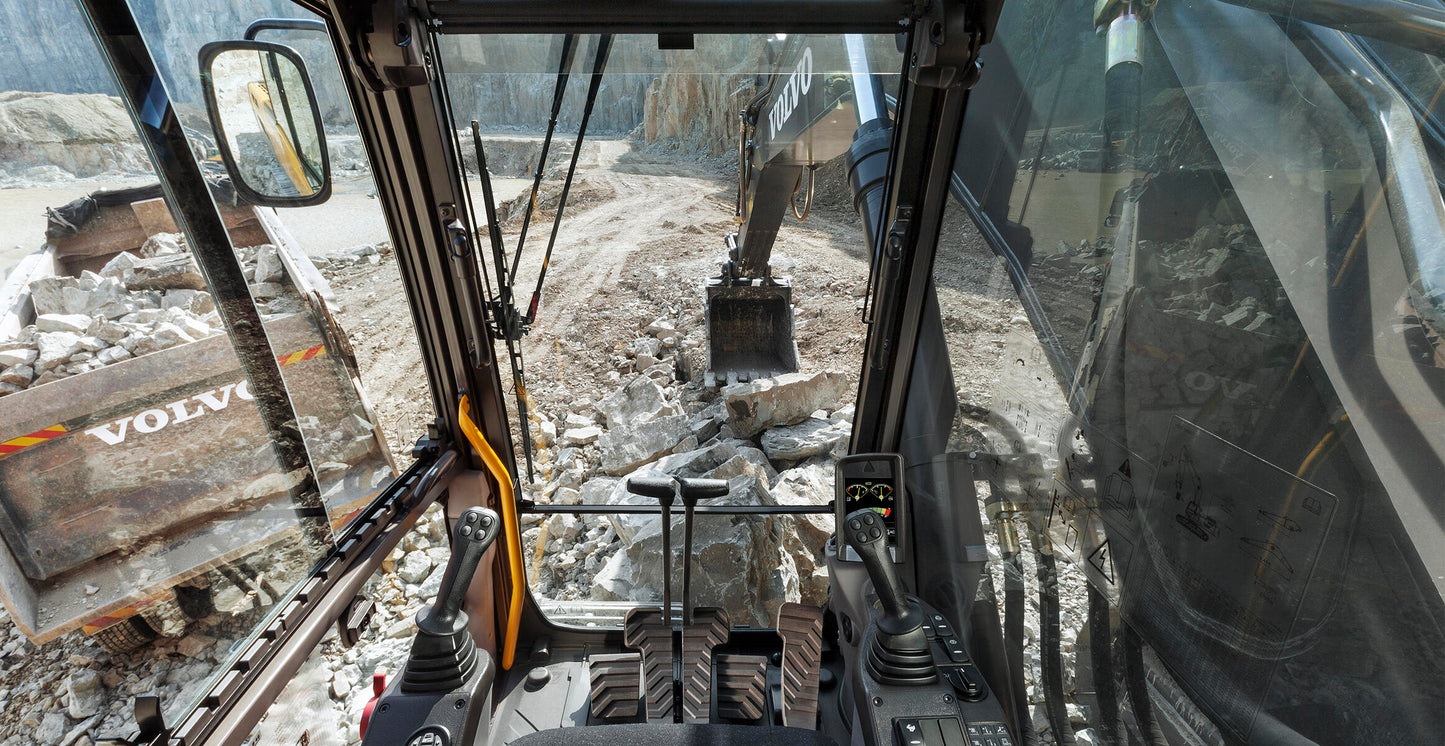 New Volvo EC350D Excavator for Sale operator cabin