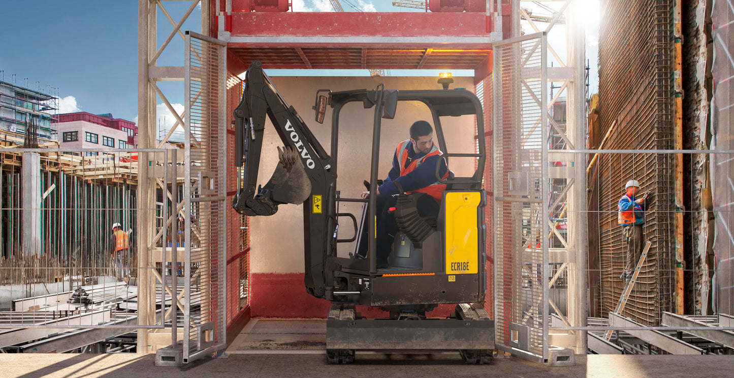 New Volvo ECR18E Excavator for Sale front view