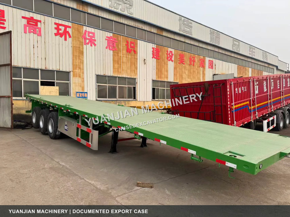 Flatbed semi-trailer exported to Mombasa, Kenya
