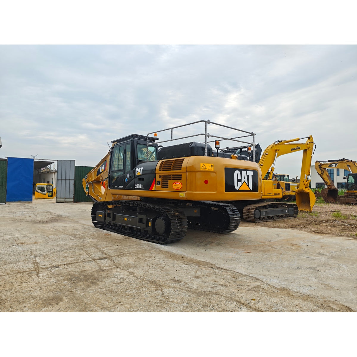 Used CAT 336D2 excavator - left-rear three-quarter view